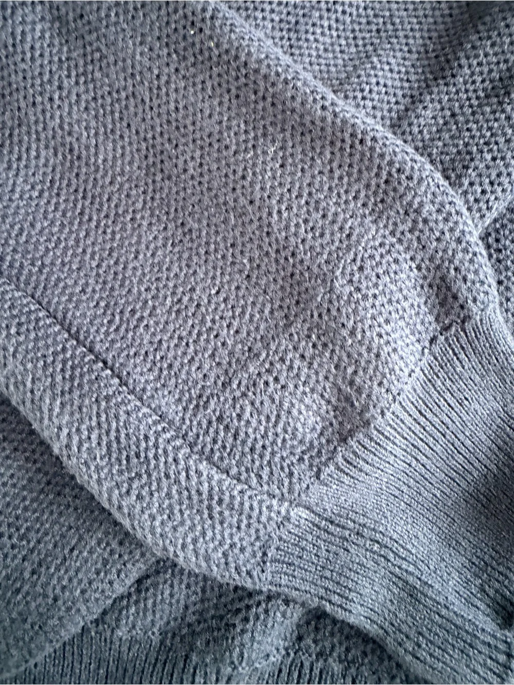 J.Crew Men’s L Cotton Silk Crewneck Sweater Navy Blue Lightweight Knit